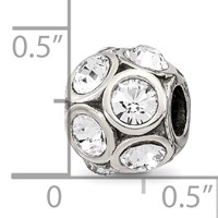 Sterling Silver Reflections April Preciosa Crystal Bead view 3
