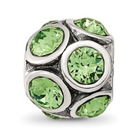 Sterling Silver Reflections August Preciosa Crystal Bead view 4
