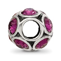 Sterling Silver Reflections February Preciosa Crystal Bead view 2