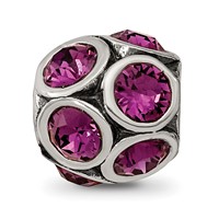 Sterling Silver Reflections February Preciosa Crystal Bead view 4