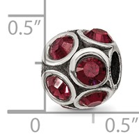Sterling Silver Reflections January Preciosa Crystal Bead view 3