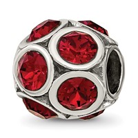 Sterling Silver Reflections July Preciosa Crystal Bead view 1