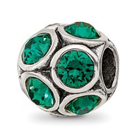 Sterling Silver Reflections May Preciosa Crystal Bead view 1