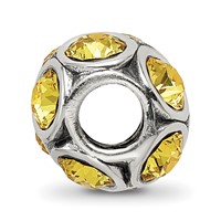 Sterling Silver Reflections November Preciosa Crystal Bead view 2