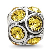 Sterling Silver Reflections November Preciosa Crystal Bead view 4