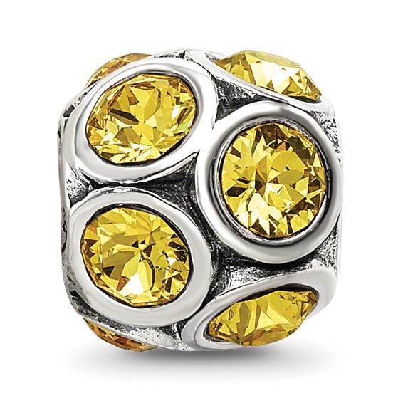 Sterling Silver Reflections November Preciosa Crystal Bead