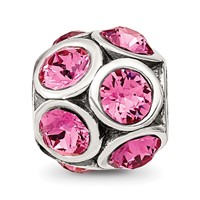 Sterling Silver Reflections October Preciosa Crystal Bead view 4
