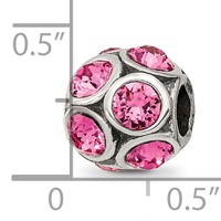 Sterling Silver Reflections October Preciosa Crystal Bead view 3