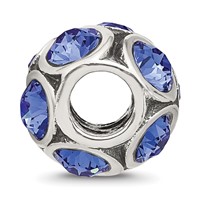 Sterling Silver Reflections September Preciosa Crystal Bead view 2