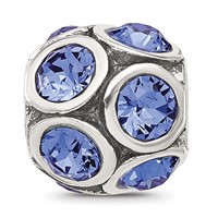 Sterling Silver Reflections September Preciosa Crystal Bead view 4