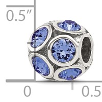Sterling Silver Reflections September Preciosa Crystal Bead view 3