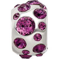 Sterling Silver Reflections February Preciosa Crystal Bead view 3