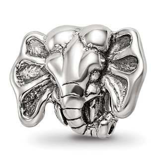 Sterling Silver Reflections Elephant Bead