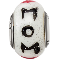 Sterling Silver Reflections Mom with Hearts Italian Glass Bead view 4