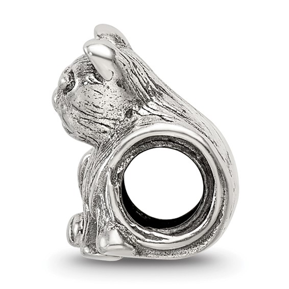 Sterling Silver Reflections Cat Bead