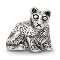 Sterling Silver Reflections Cat Bead view 3