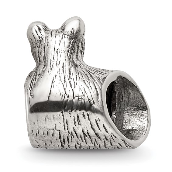 Sterling Silver Reflections Cat Bead