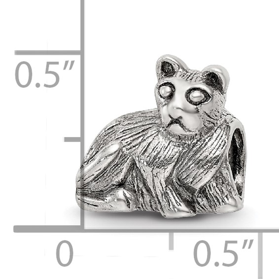 Sterling Silver Reflections Cat Bead