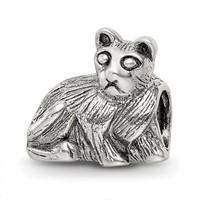 Sterling Silver Reflections Cat Bead view 1