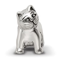 Sterling Silver Antique Reflections Cat Bead view 3