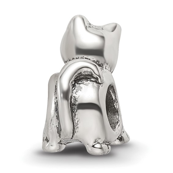 Sterling Silver Antique Reflections Cat Bead