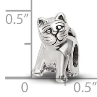 Sterling Silver Antique Reflections Cat Bead view 5