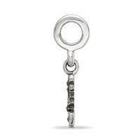 Sterling Silver Reflections Marcasite Moon & Stars Dangle Bead view 2