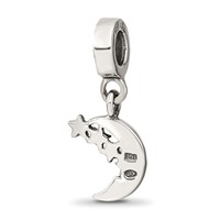 Sterling Silver Reflections Marcasite Moon & Stars Dangle Bead view 5