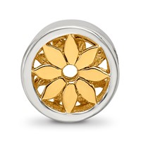 Sterling Silver Reflections Gold-plated Flower Bead view 4