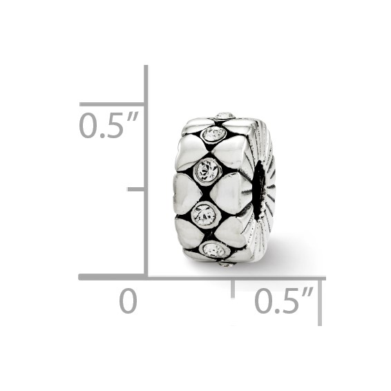 Sterling Silver Reflections Crystal Bead