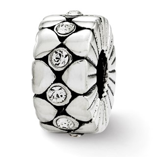 Sterling Silver Reflections Crystal Bead