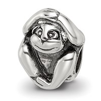 Sterling Silver Reflections Monkey Bead view 1