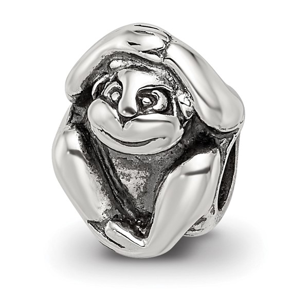 Sterling Silver Reflections Monkey Bead