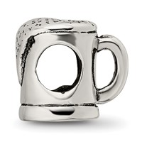 Sterling Silver Reflections Beer Mug Bead view 2