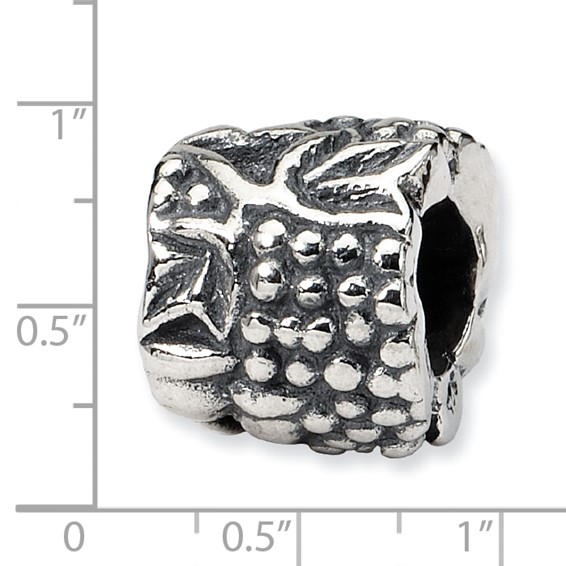 Sterling Silver Reflections Grapes & Glasses Bead