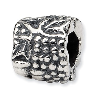 Sterling Silver Reflections Grapes & Glasses Bead