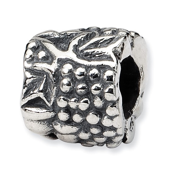 Sterling Silver Reflections Grapes & Glasses Bead