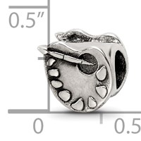 Sterling Silver Reflections Artists Palette Bead view 4