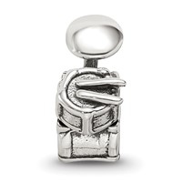 Sterling Silver Reflections Drum Set Bead view 3