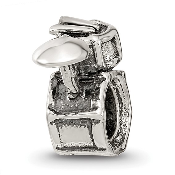 Sterling Silver Reflections Drum Set Bead