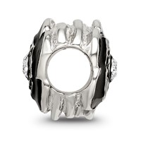 Sterling Silver Reflections Enameled Flower Preciosa Crystal Bead view 2