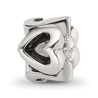 Sterling Silver Reflections Kids Hearts Bead view 1