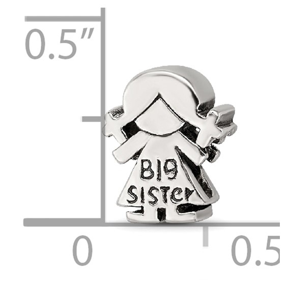 Sterling Silver Reflections Kids Big Sister Bead