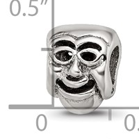 Sterling Silver Reflections Comedy Mask Bead view 5