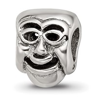 Sterling Silver Reflections Comedy Mask Bead view 1