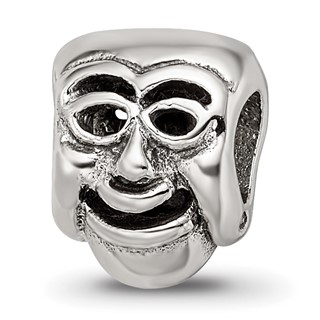 Sterling Silver Reflections Comedy Mask Bead