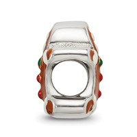 Sterling Silver Reflections Enameled Gingerbread Man Bead view 2