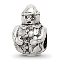 Sterling Silver Reflections Snowman Bead view 1