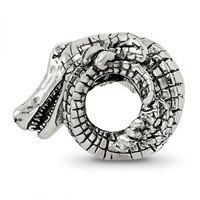 Sterling Silver Reflections Alligator Bead view 2