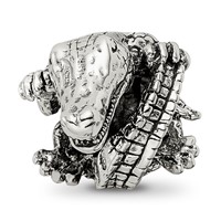 Sterling Silver Reflections Alligator Bead view 3